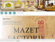 Tablet Screenshot of mazetconfiseur.com